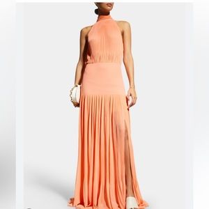 Veronica Beard Lilliana Maxi Dress Bright Coral Women's Size 4 new